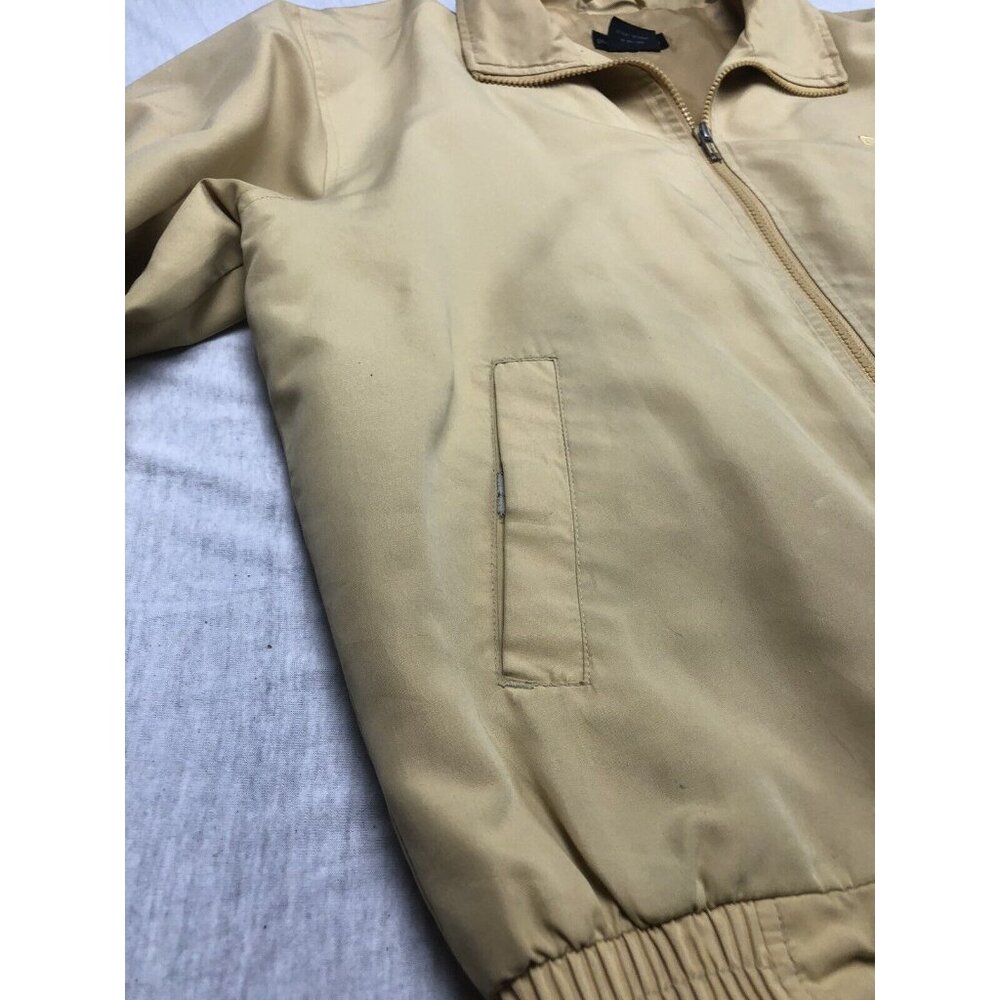 Pierre Cardin Logo Sweater Jacket Full Zipper cream color Size Small Pockets - Picture 4 of 8